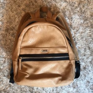 Tan Leather Backpack